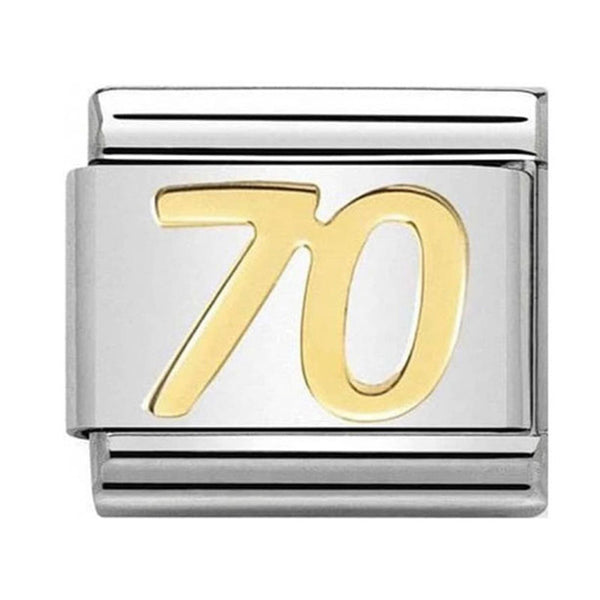 Birthday - 70th Gold Charm