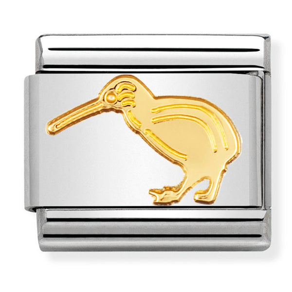 Animals - Kiwi Gold Charm