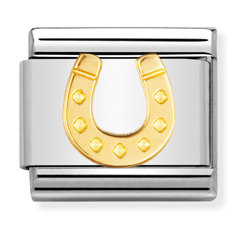 Good Luck - Danish Horseshoe Gold Charm