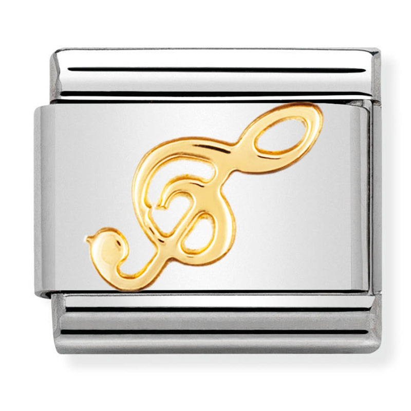 Hobbies - Treble Clef Gold Charm