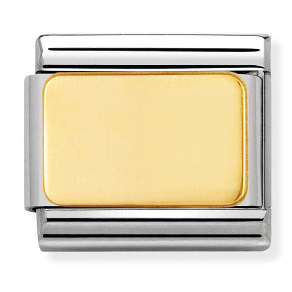 Engravable - Plain Gold Charm