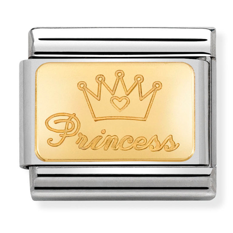 Engraved Signs - Princess Gold Charm