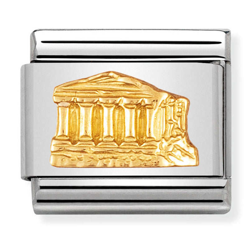 Travel - Parthenon (Greece) Gold Charm