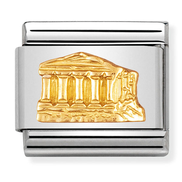 Travel - Parthenon (Greece) Gold Charm