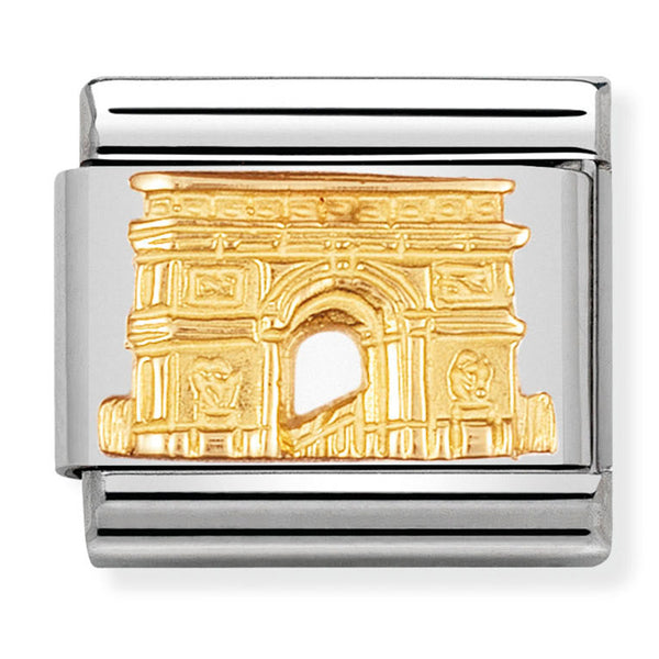 Travel - Arc De Triomphe (Paris, France) Gold Charm