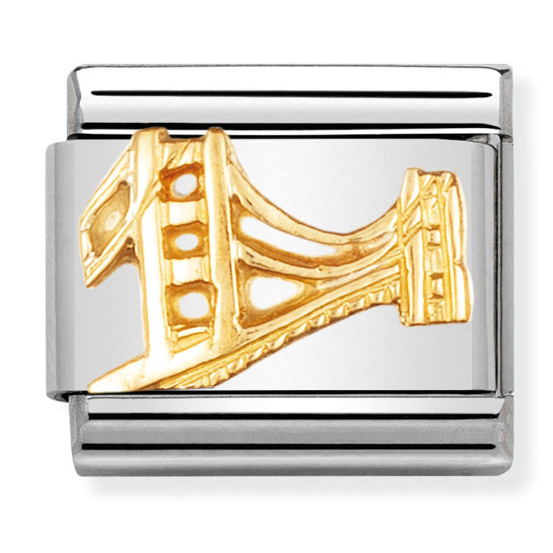 Travel - Golden Gate Bridge (United States) Gold Charm