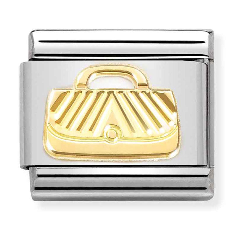 Etched Symbols - Bag Gold Charm