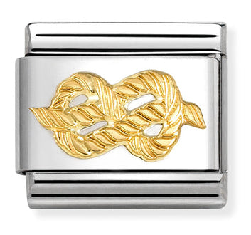 Symbols - Rope Infinity Knot Gold Charm
