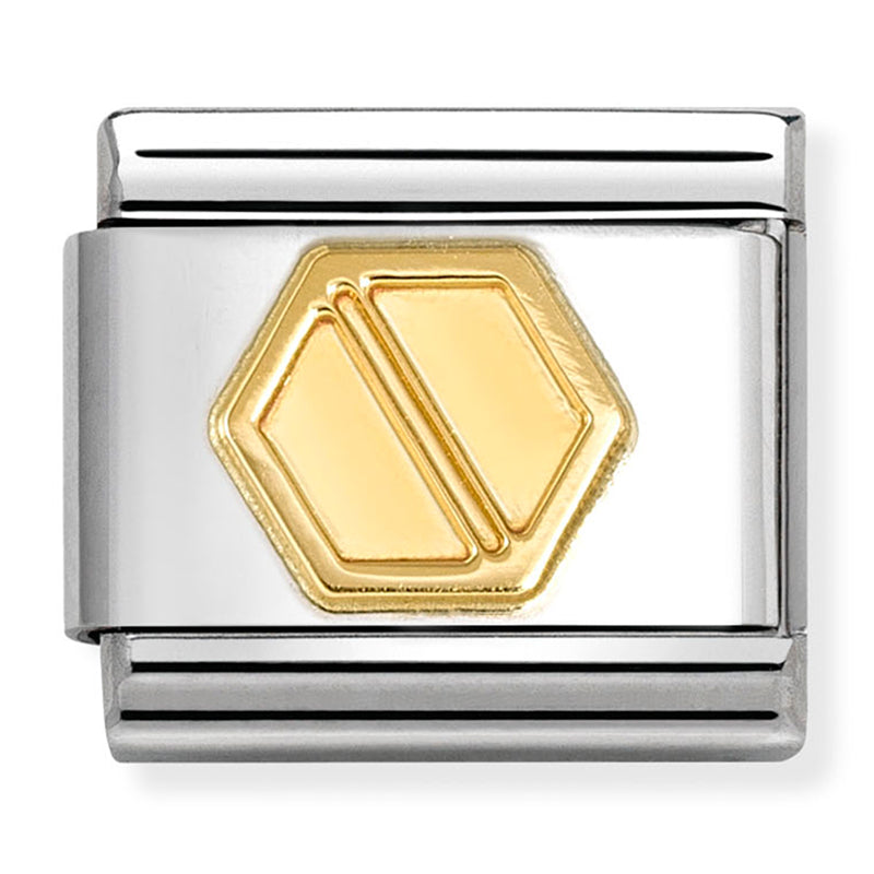 Symbols - Hexagonal Screw Gold Charm