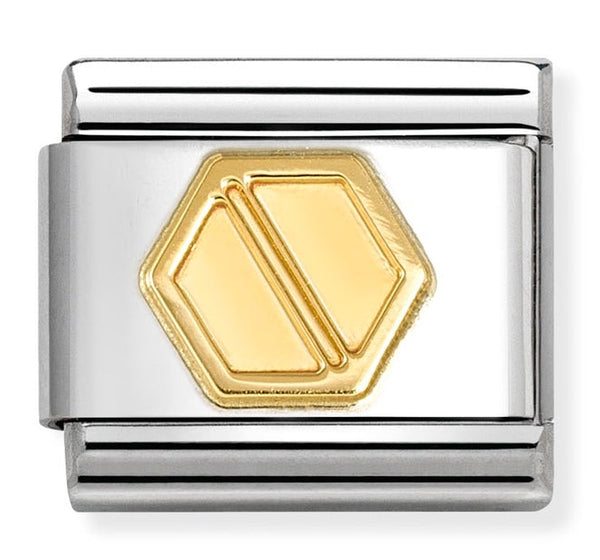 Symbols - Hexagonal Screw Gold Charm