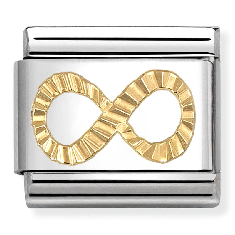 Etched Symbols - Infinity Gold Charm
