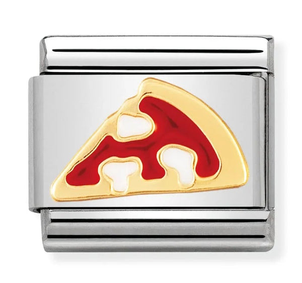 Food & Drinks - Pizza Slice Gold Charm
