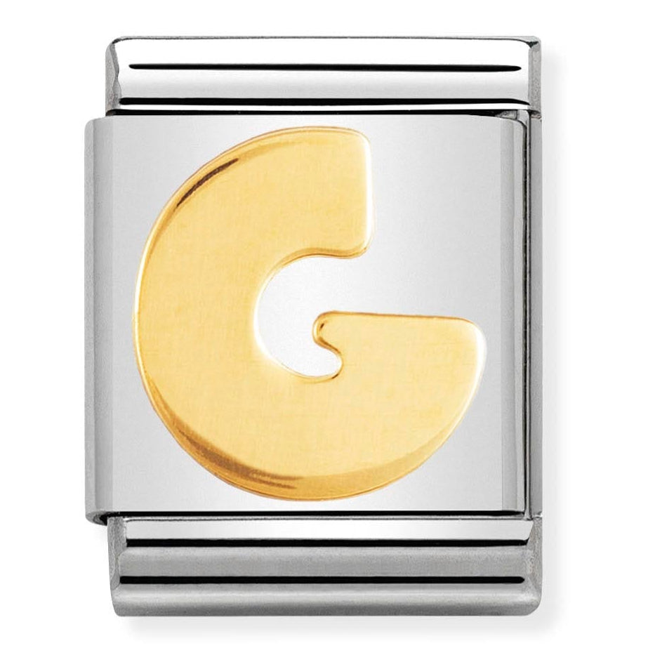 BIG Links - Letter G Gold Charm
