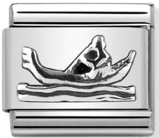Travel - Gondola Relief (Italy) Silver Charm