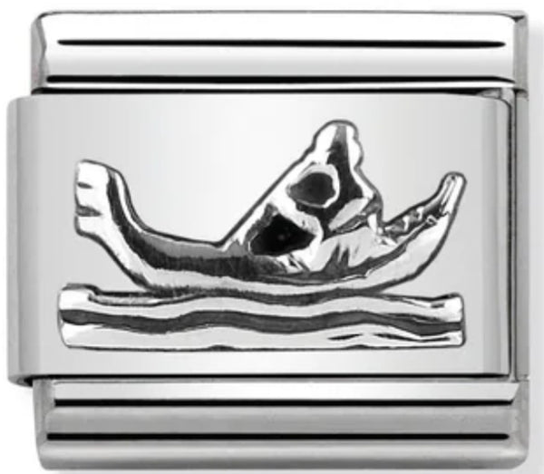 Travel - Gondola Relief (Italy) Silver Charm