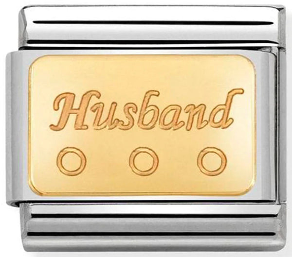 Engraved Signs - Husband Gold Charm