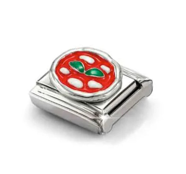 Food - Pizza Silver Charm