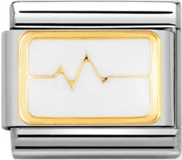 Symbols - Heart Beat Gold Charm