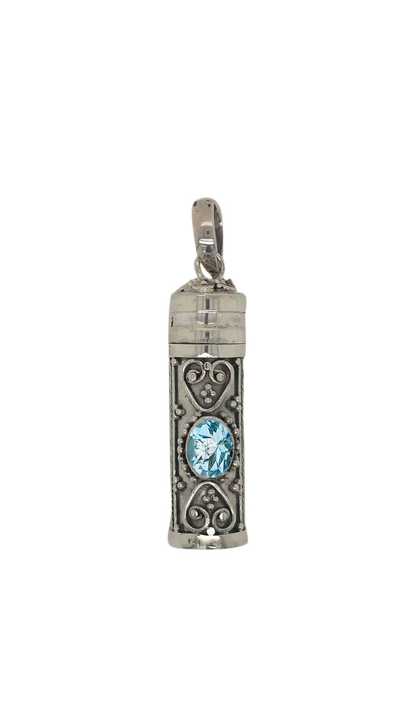 Silver & Birthstone Keepsake Pendant - 5 variants