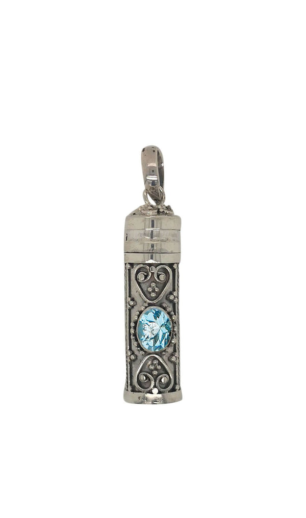 Silver & Birthstone Keepsake Pendant - 5 variants