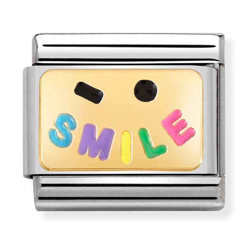 Symbols - Rainbow Smile Gold Charm