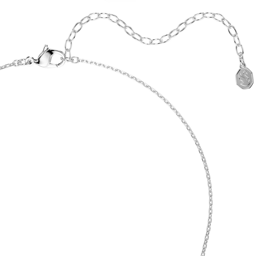 Mesmera: White Marquise Cut Crystal Silver Necklace