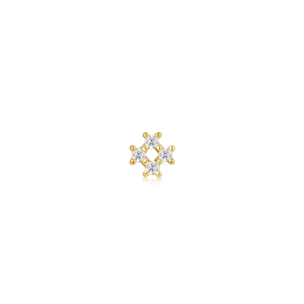 Ear Edit Capsule - Sparkle Cross Barbell Single Studs - 2 colours