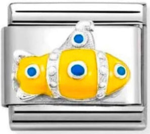 Yellow Submarine Silver Charm