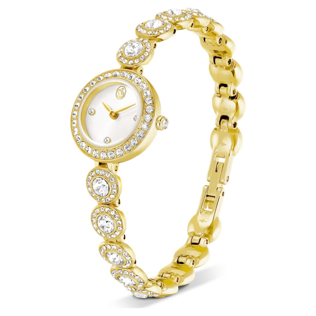 Una Angelic: Crystal Bracelet Crystal Tone Gold Watch