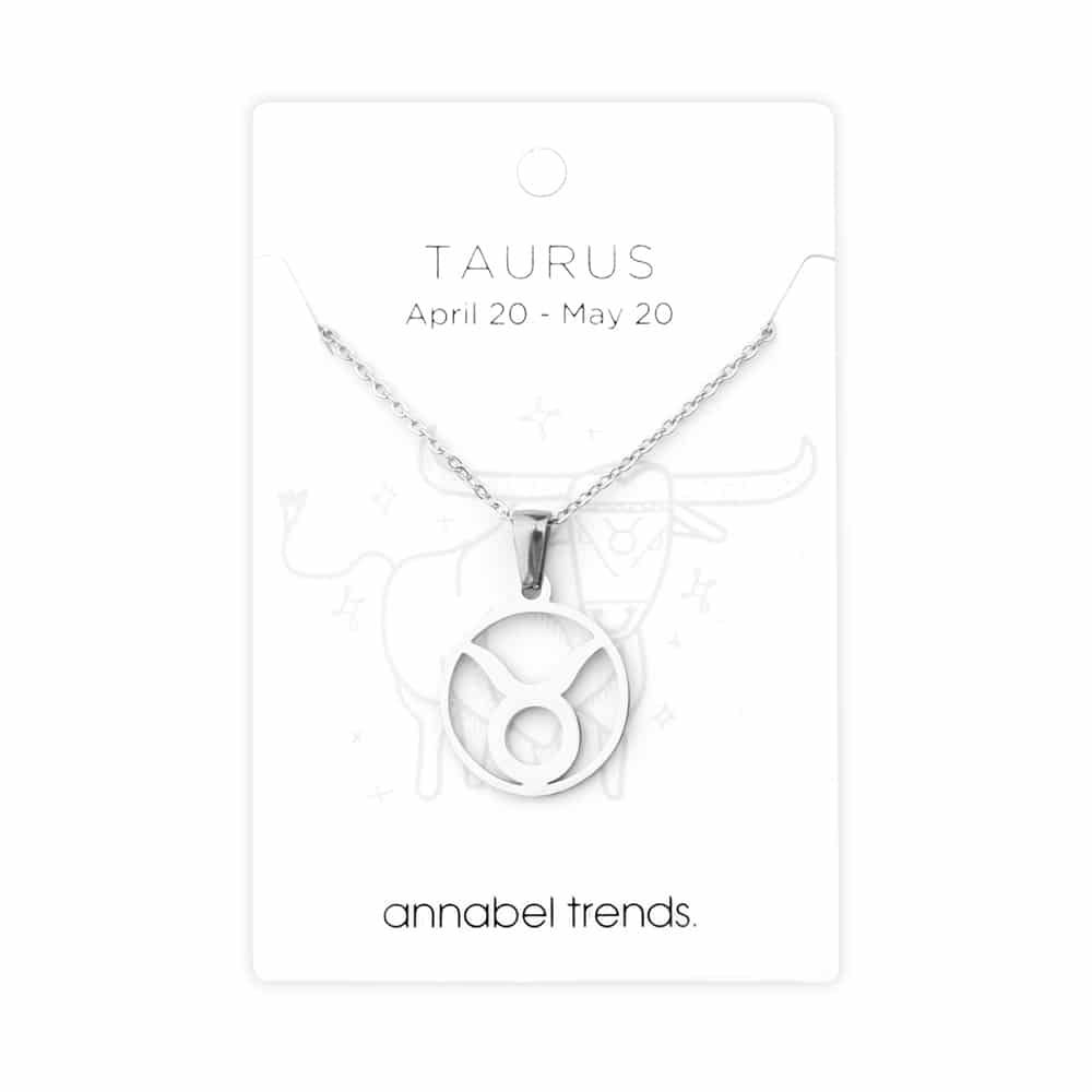 Zodiac Polished Stainless Steel Pendant