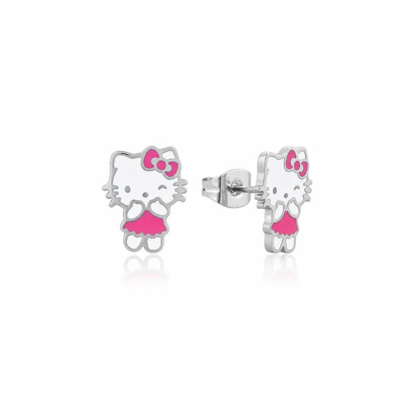 Sanrio - Hello Kitty Pink Dress - Necklace & Stud Earring