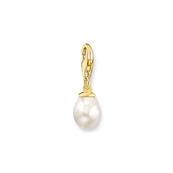 Charmista - Freshwater Pearl Gold Charm