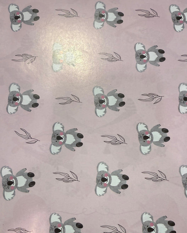 Gift Wrapping - Happy Koala's (Pink)