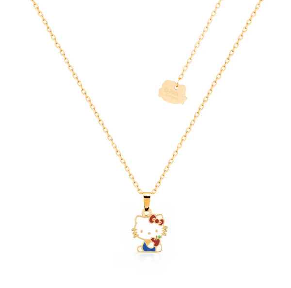 Sanrio - Gold Hello Kitty Apple - Necklace & Stud Earring