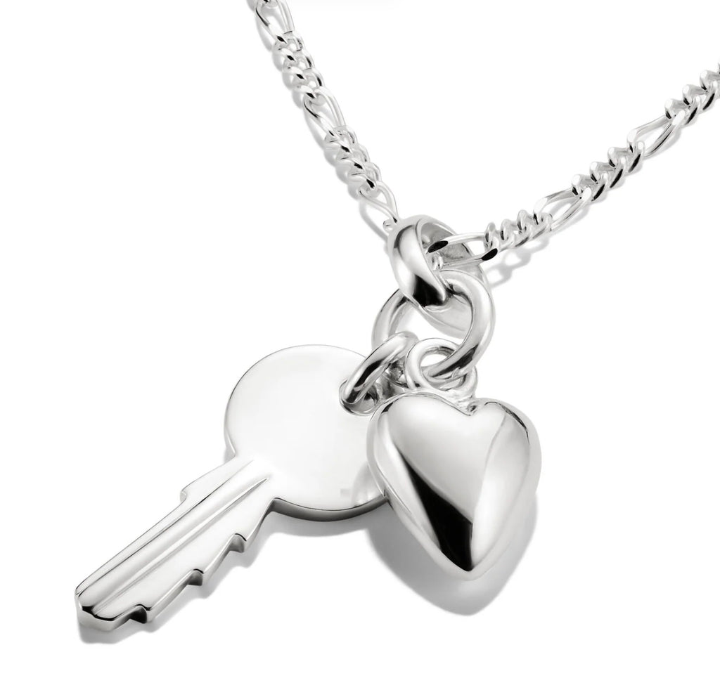 Key to the Heart Silver Connect Charm