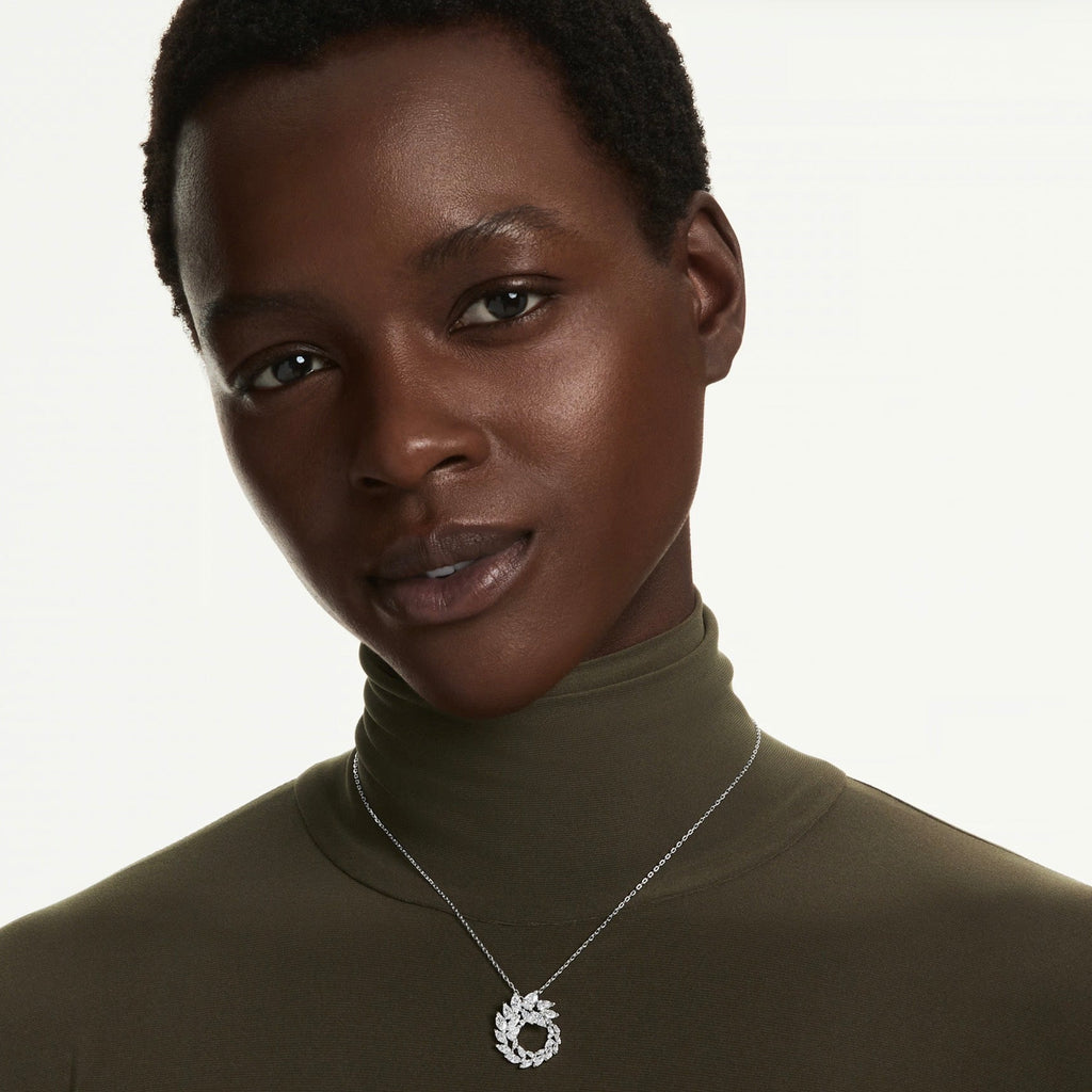 Mesmera: White Marquise Cut Crystal Pendant - 2 Colours