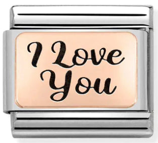 Love - I Love You Rosegold Charm