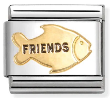 Animal - Fish Friends Gold Charm