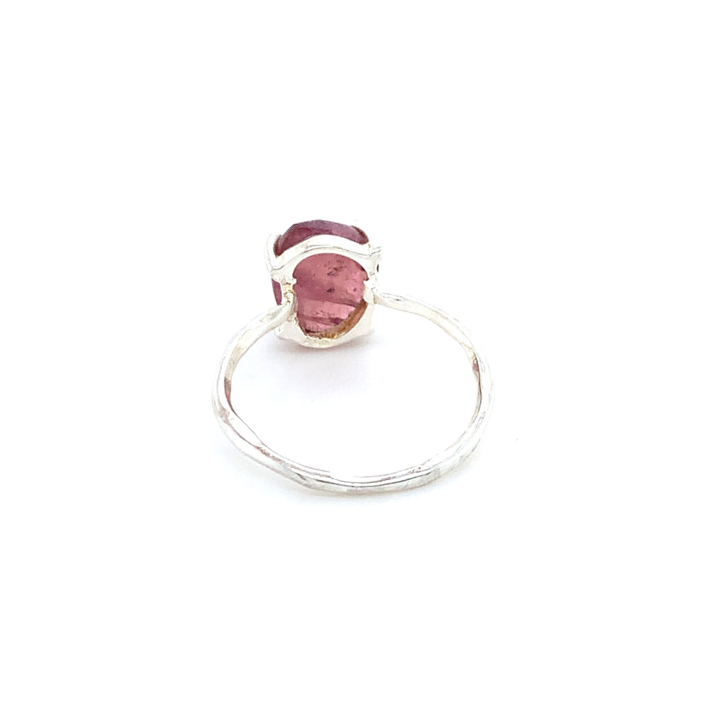 Semi-Precious Tourmaline Silver Ring