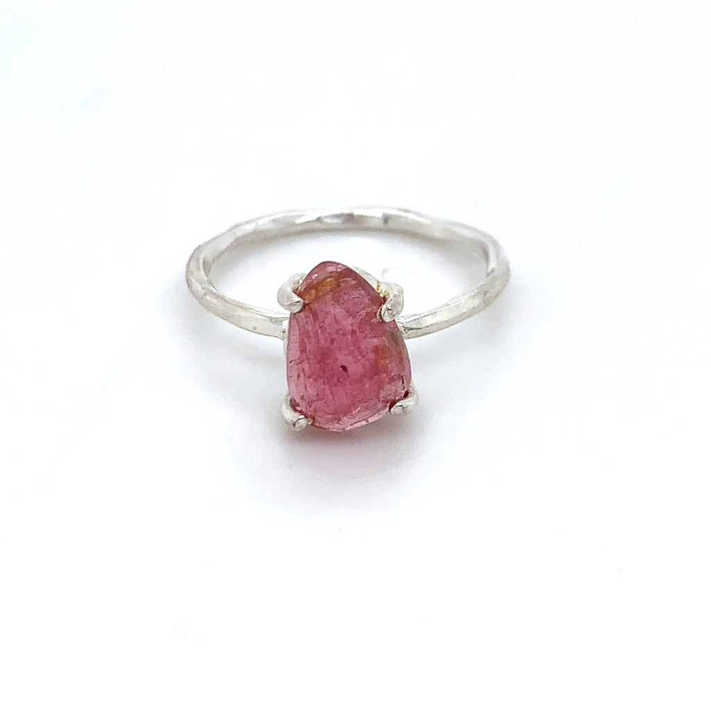 Semi-Precious Tourmaline Silver Ring