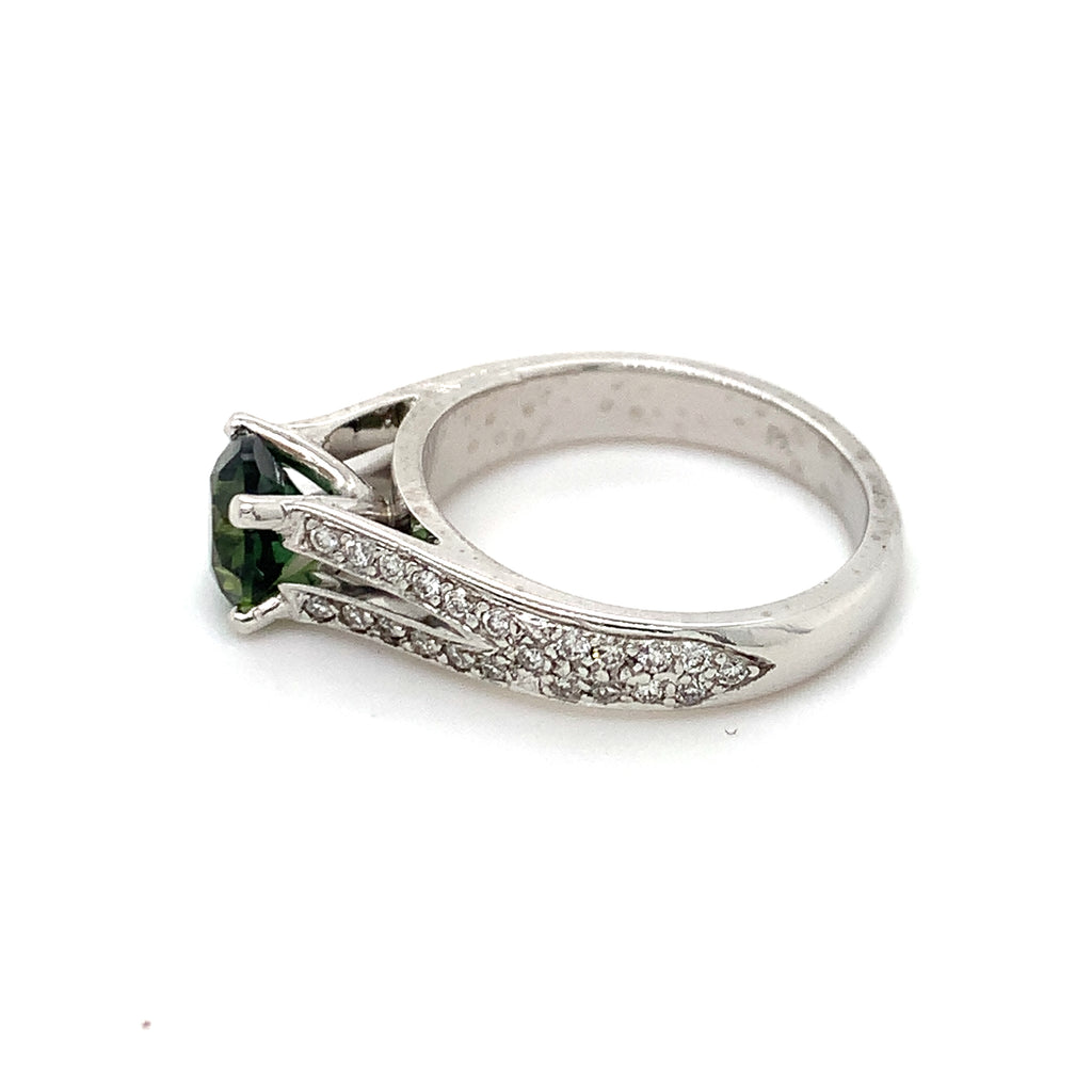 Party Sapphire Platinum Ring
