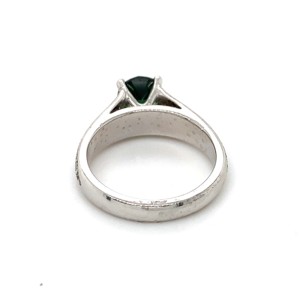 Party Sapphire Platinum Ring