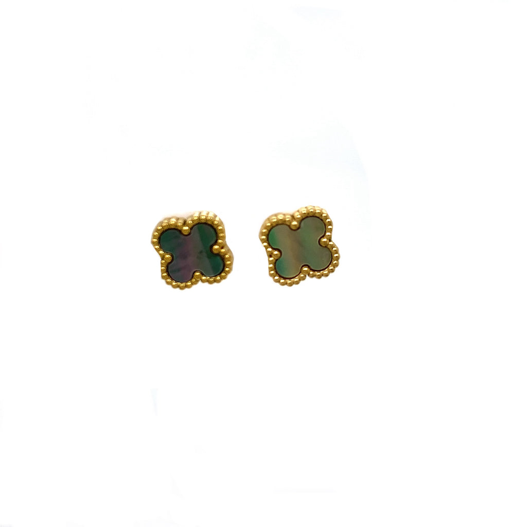 Clover Earrings - Black MOP Shell MOP - 2 colours available