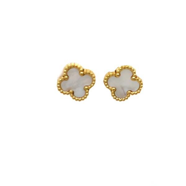 Clover Earrings - White MOP Shell - 2 colours