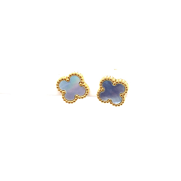 Clover Earrings - Blue MOP Shell - 2 colours
