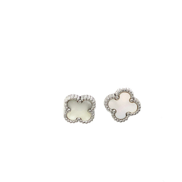 Clover Earrings - White MOP Shell - 2 colours