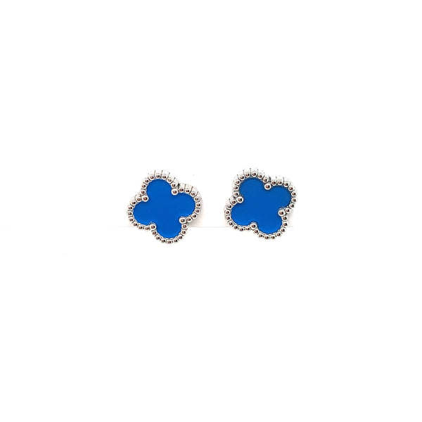 Clover Earrings - Blue - 2 colours