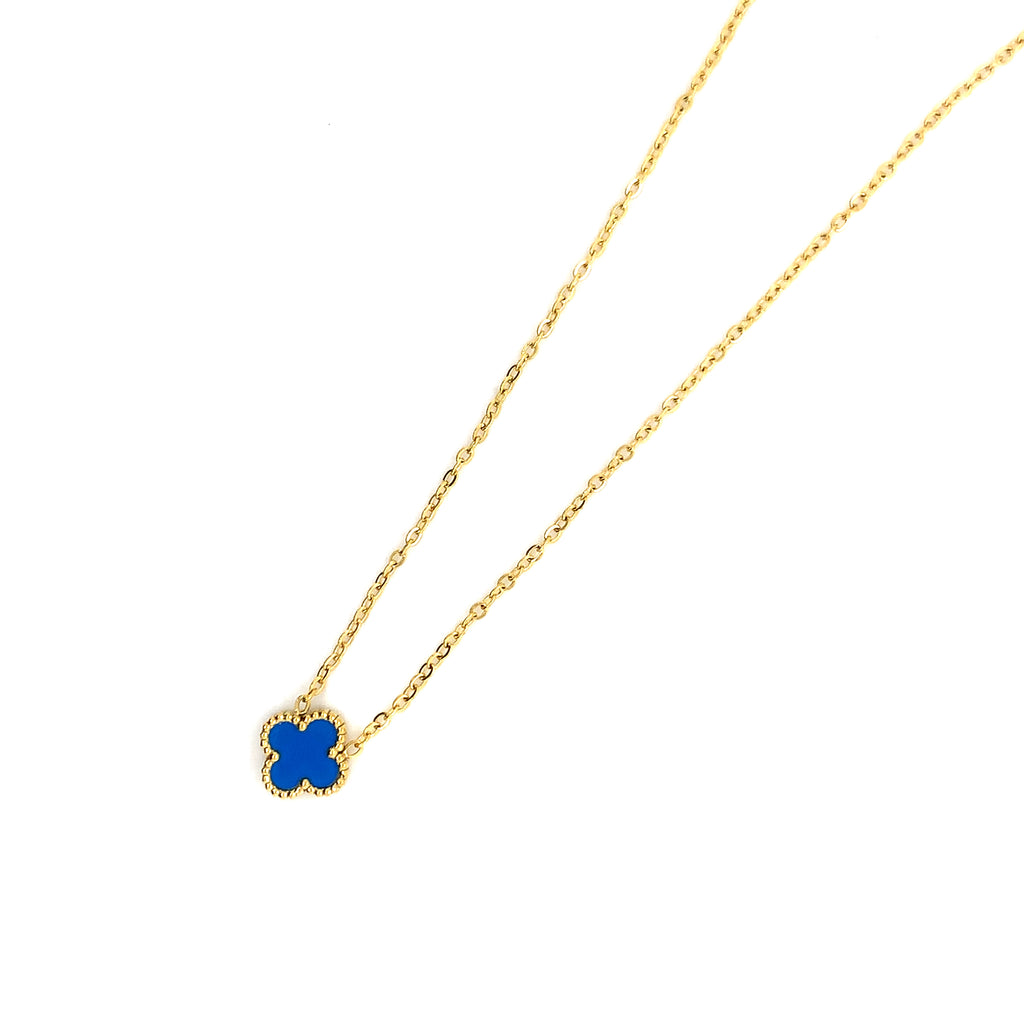Clover Necklace - Blue - 2 colours available