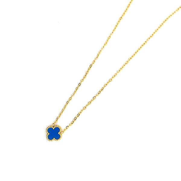 Clover Necklace - Blue