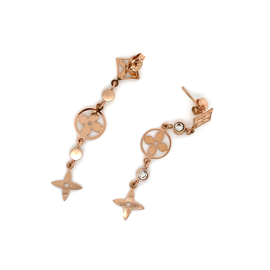 Louis Clover Rosegold Earrings